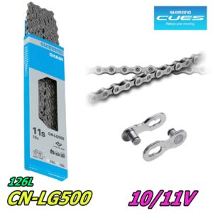 CADENA SHIMANO CN-LG500,126LINKS FOR LG 10/11 SPEED, W/QUICK-LINK, (STEPS) IND.PACK ICNLG500126Q