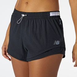 N.BALANCE SHORTS Q SPEED WS11279BKW MUJER NEGRO