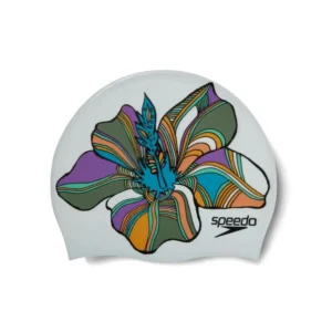 SPEEDO DIGITAL PRINTED CAP ADULT WHITE/PINK BLANCO