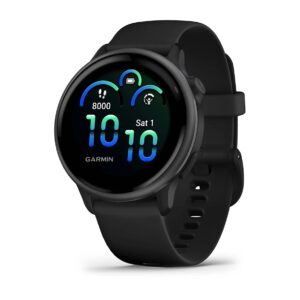 GARMIN, Vívoactive® 6 Pizarra con correa negra
