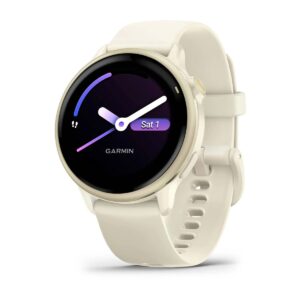 GARMIN, Vívoactive® 6 Oro lunar con correa hueso
