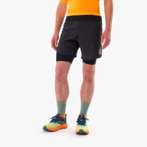 SHORT TRAIL RACING 2 EN 1 NEGRO COMPRESSPORT