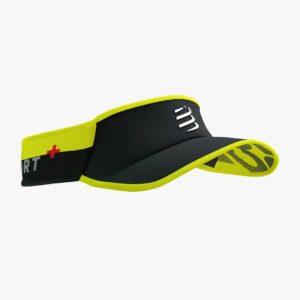 VISOR ULTRALIGHT FLASH BLACK/FLUO YELLOW COMPRESSPORT TALLA UNICA