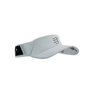 VISOR ULTRALIGHT FLASH BLANCO / NEGRO COMPRESSPORT TALLA UNICA