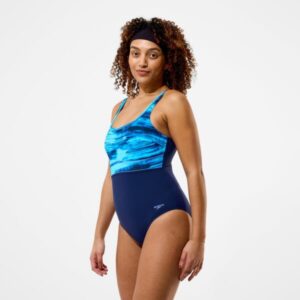 SPEEDO PRINT CONTOUR ECLIPSE 1PC AZUL